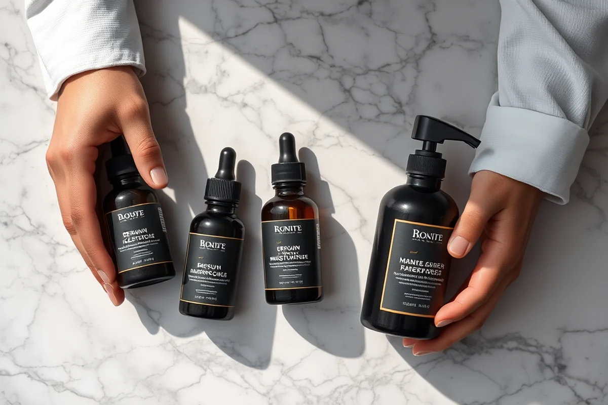 beauty and hair care products for men — Beauty And Hair Care Products For Men (the finished result)